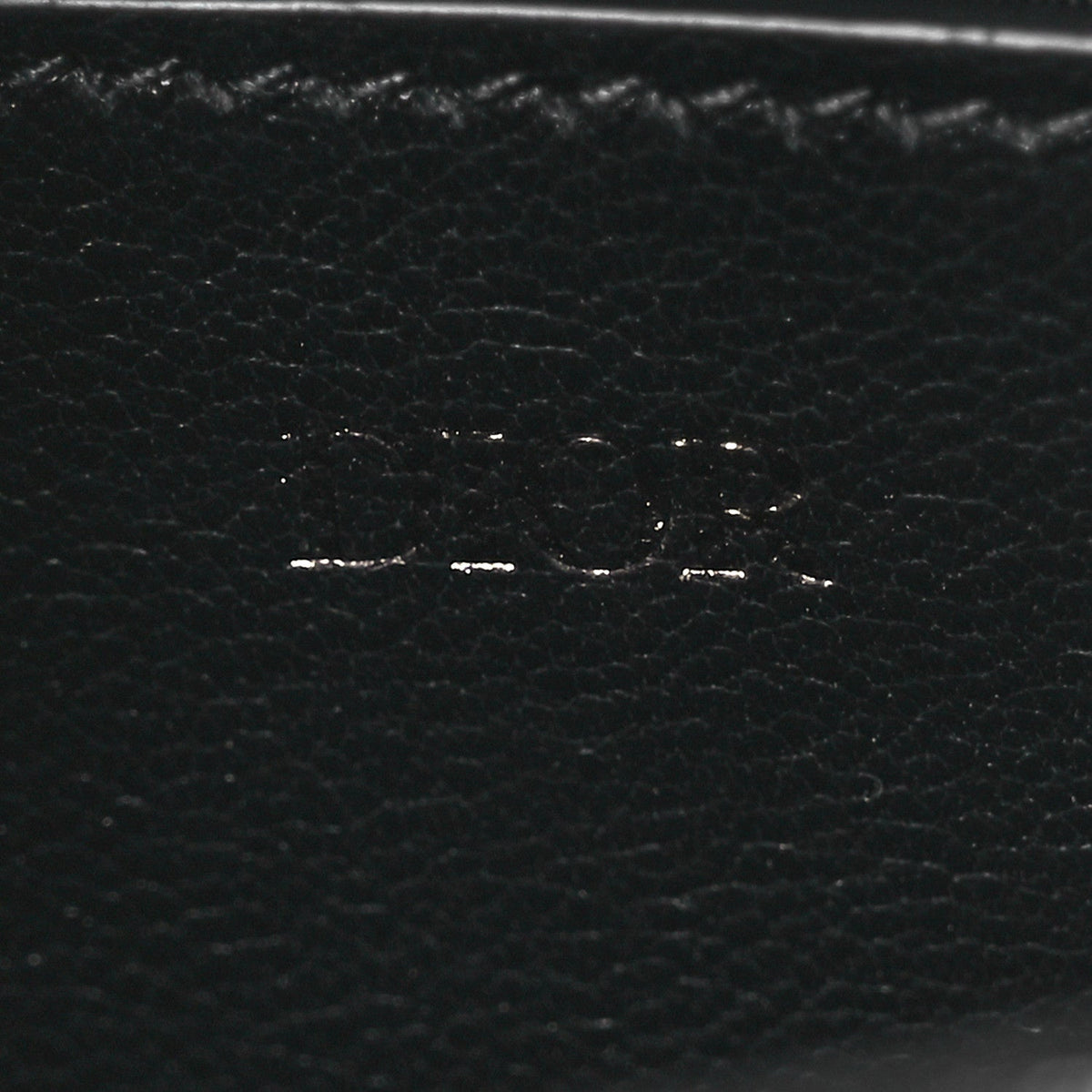 Oblique Smooth Calfskin Nano Pouch Beige Black wholesalehk.shop