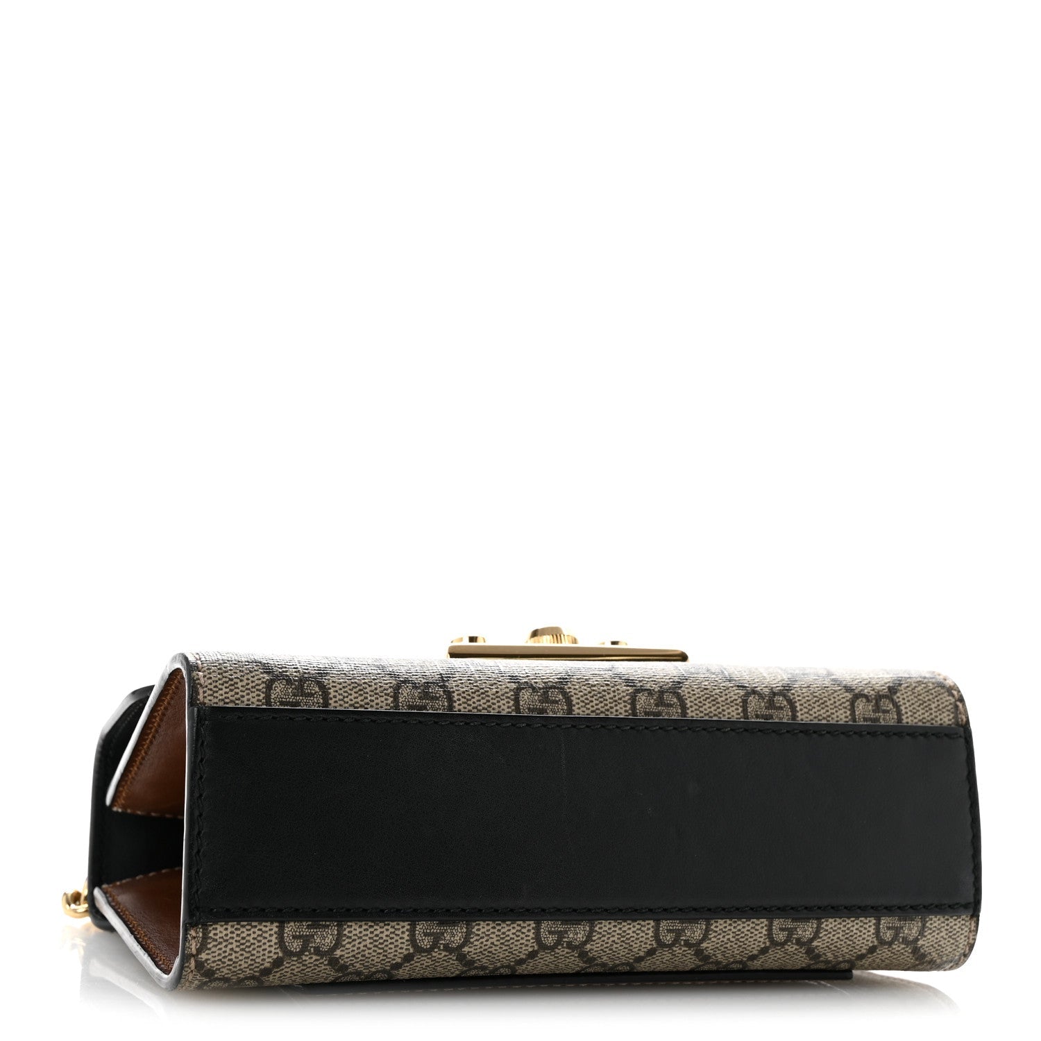 GG Supreme Monogram Calfskin Small Padlock Shoulder Bag Beige Black Cuir £¨ Direct shipment via from wholesalehk.shop