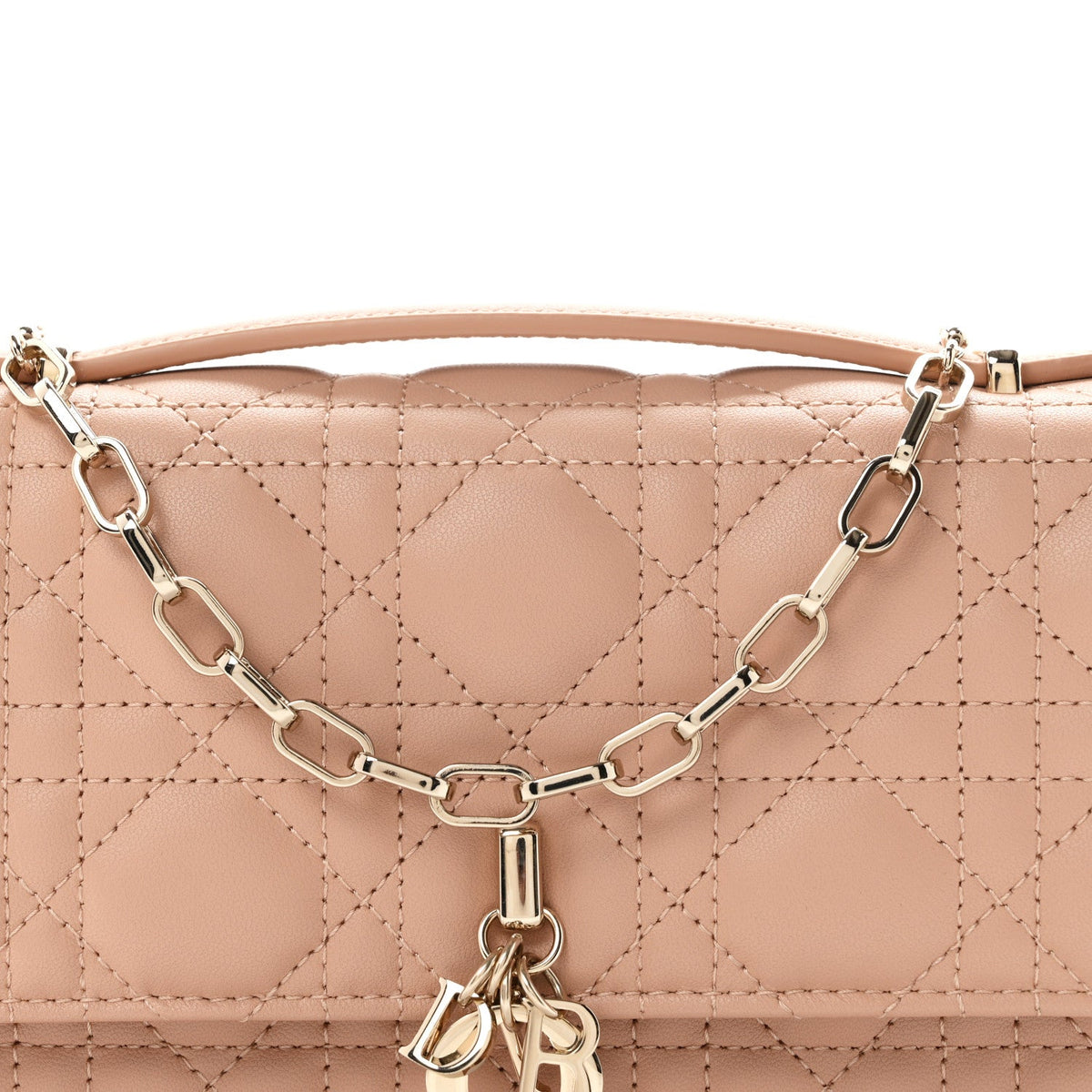 Lambskin Chain Lady My Dior Mini Chain Pouch Rose De Vents wholesalehk.shop