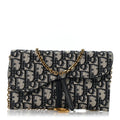 Oblique Small Saddle Chain Pouch Blue wholesalehk.shop