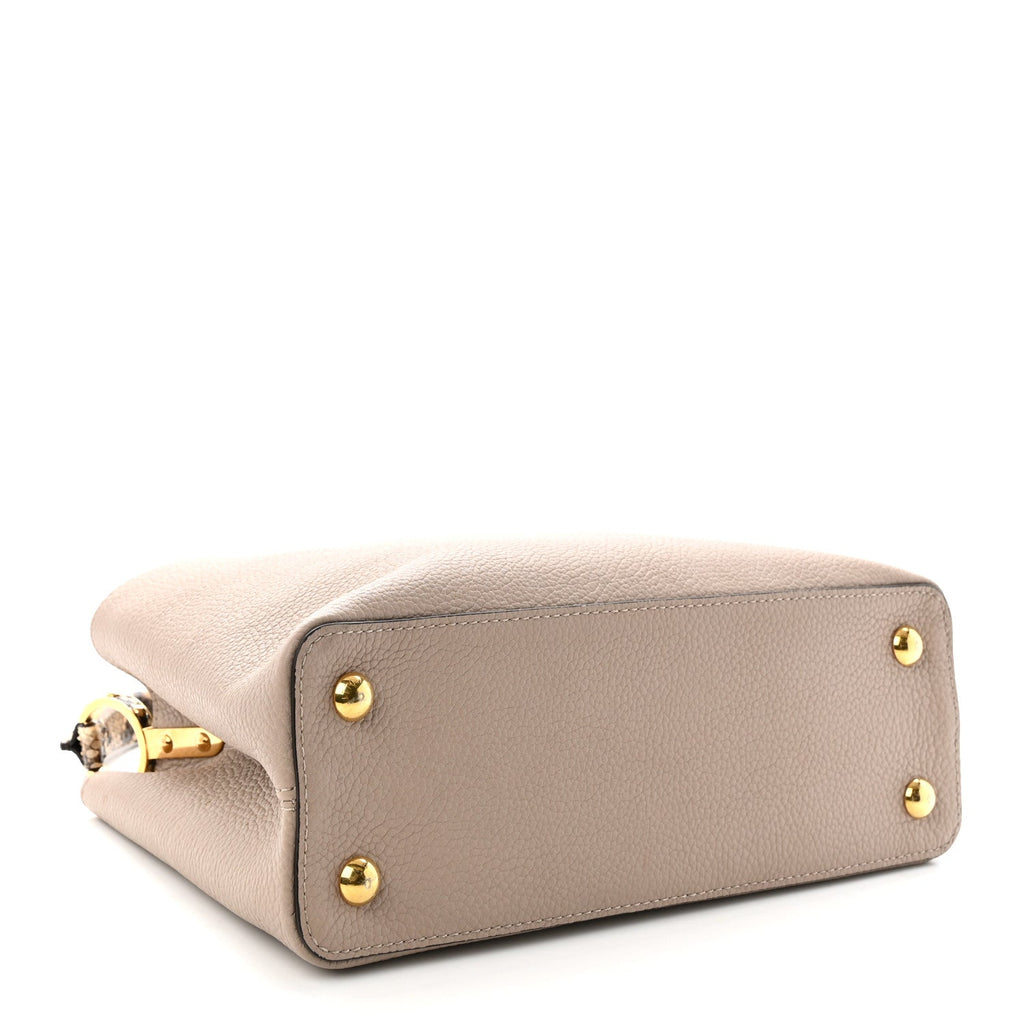 Taurillon Snakeskin Capucines PM Galet £¨ Direct shipment via from wholesalehk.shop