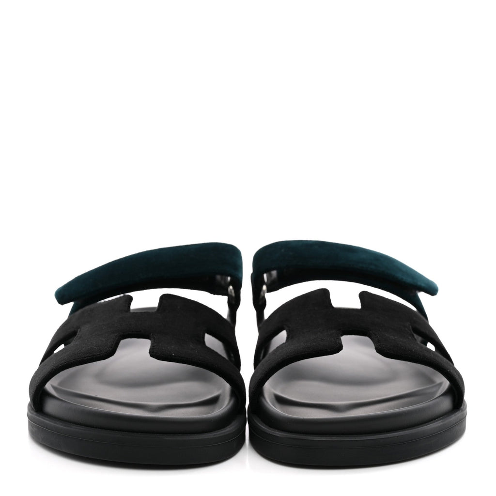 Velvet Womens Chypre Sandals 36 Black Vert Mousse wholesalehk.shop