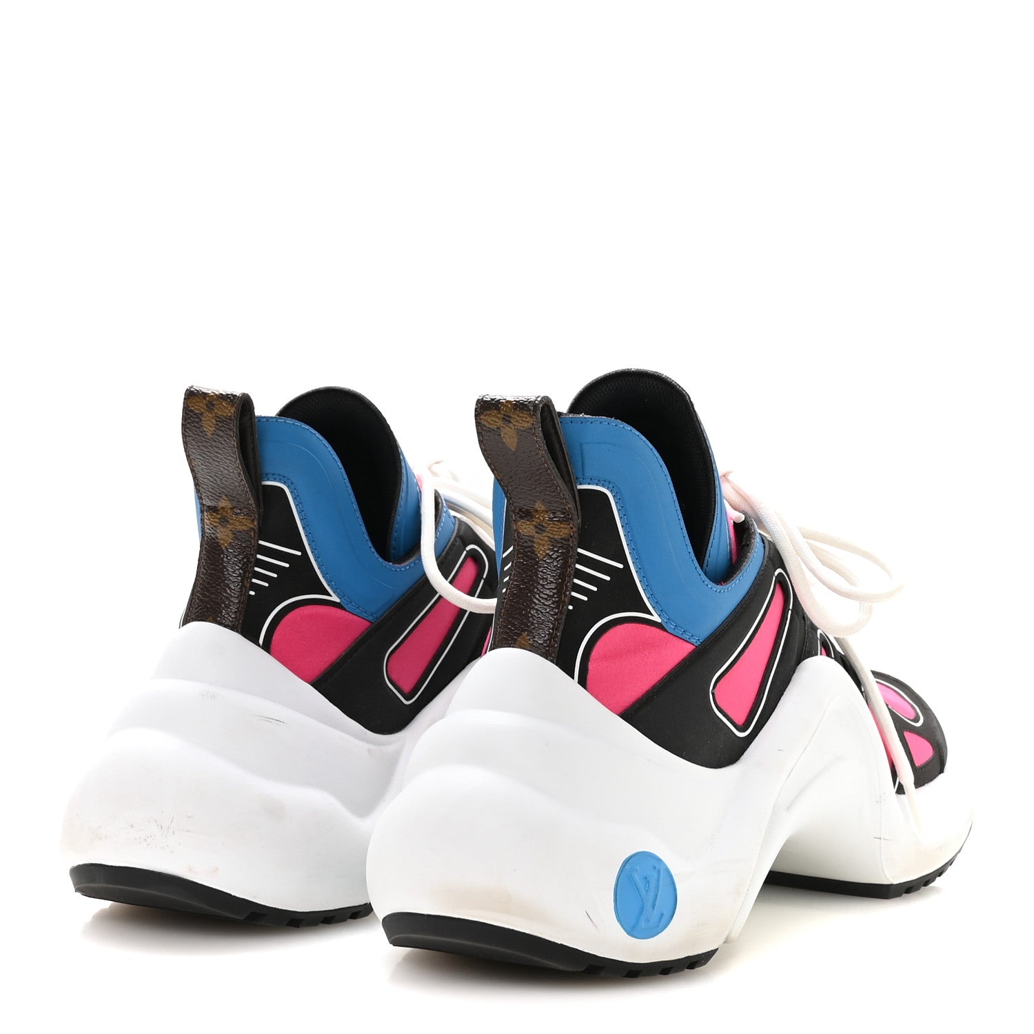 Calfskin Technical Satin LV Archlight Sneakers 38.5 Rose Pop Pink £¨ Direct shipment via from wholesalehk.shop