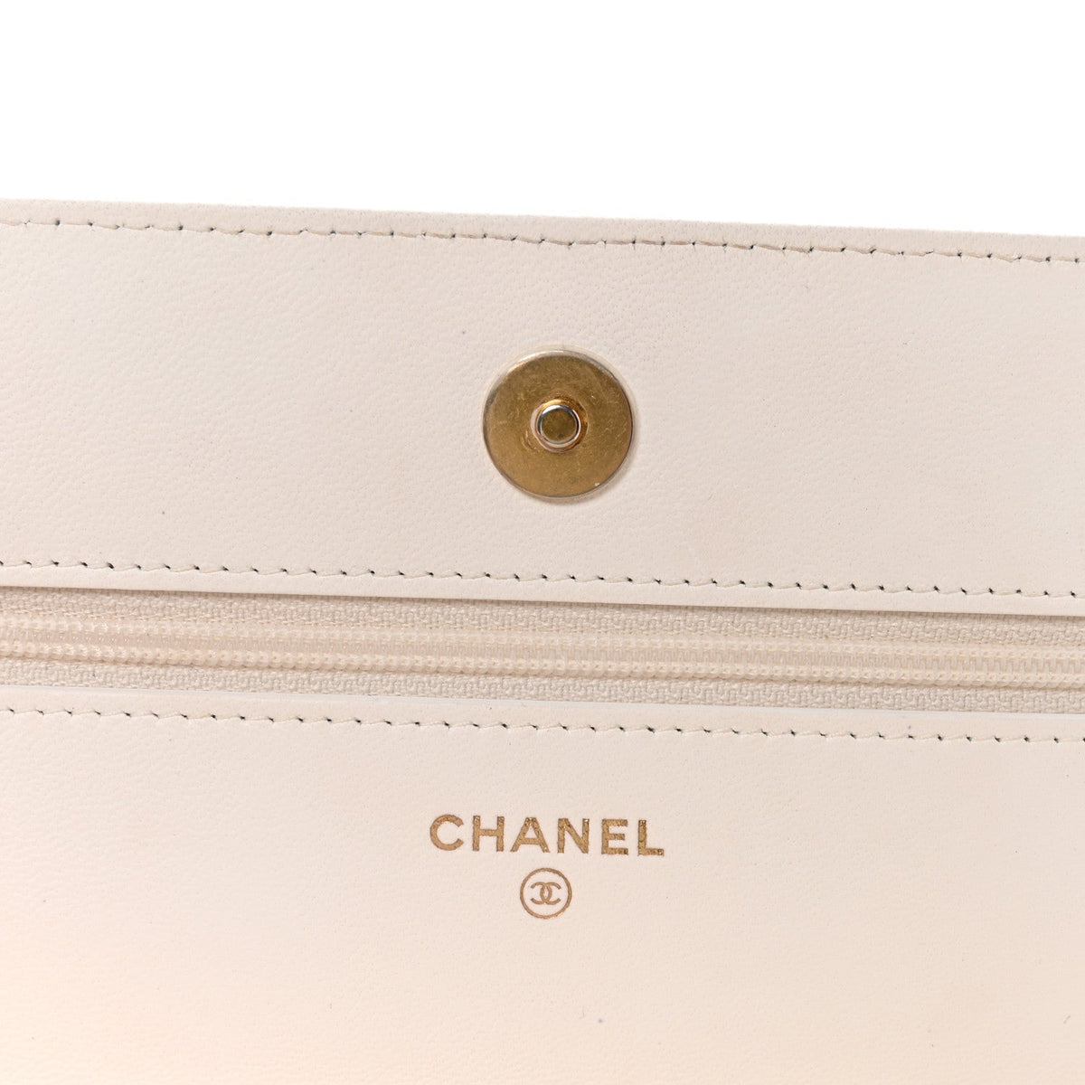 Lambskin Quilted Romance Wallet On Chain WOC White wholesalehk.shop