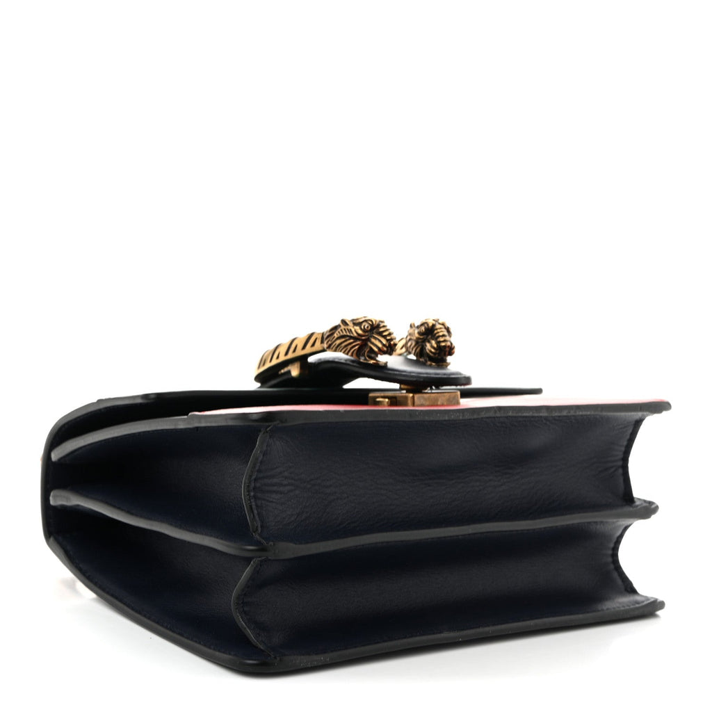Calfskin Bamboo Web Mini Dionysus Top Handle Bag Blue Emerald Hibiscus Red wholesalehk.shop