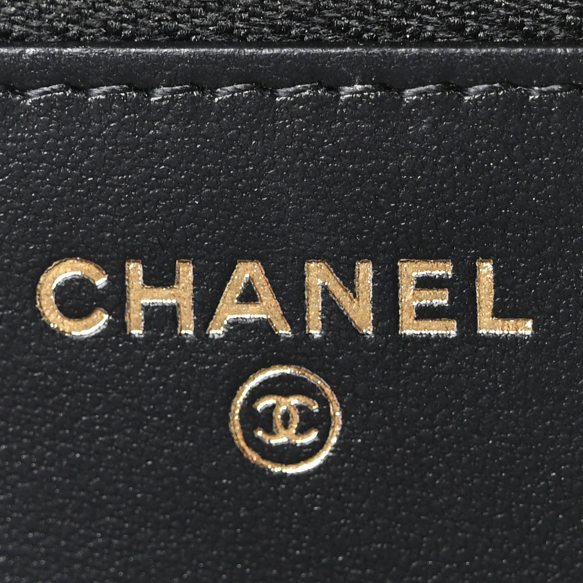 Caviar Quilted Camellia Wallet On Chain WOC Black wholesalehk.shop