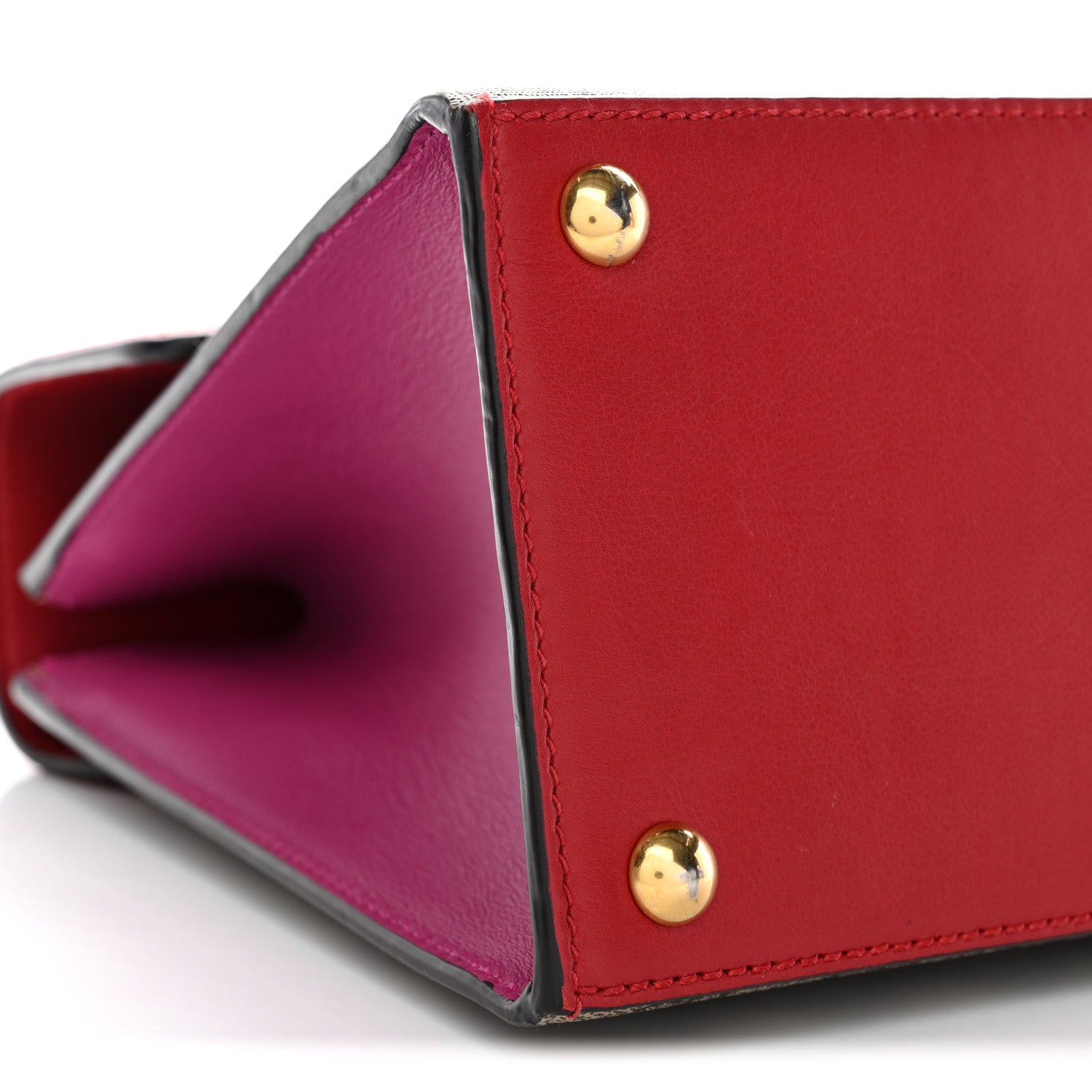 GG Supreme Monogram Calfskin Small Padlock Top Handle Bag Beige Hibiscus Red New Rosette £¨ Direct shipment via from wholesalehk.shop