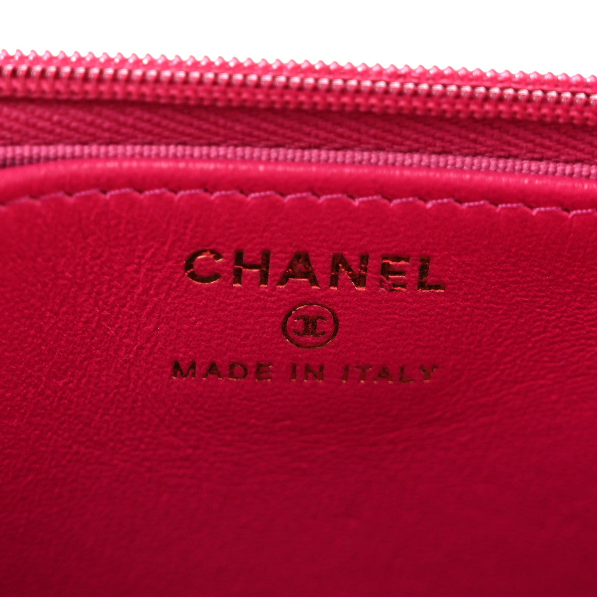Lambskin Quilted Top Handle Wallet On Chain WOC Pink wholesalehk.shop