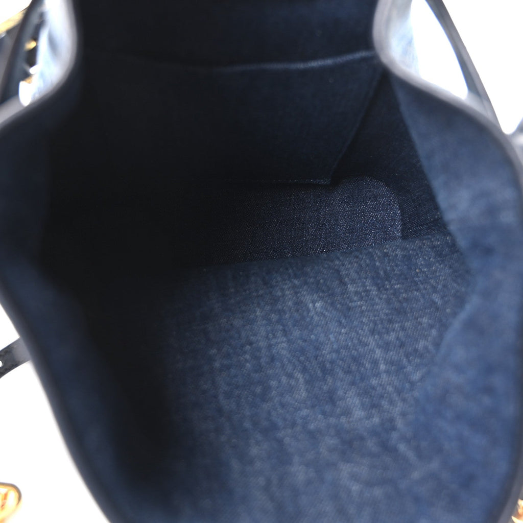 Denim Jacquard Oblique C'est Dior Bucket Bag Blue wholesalehk.shop