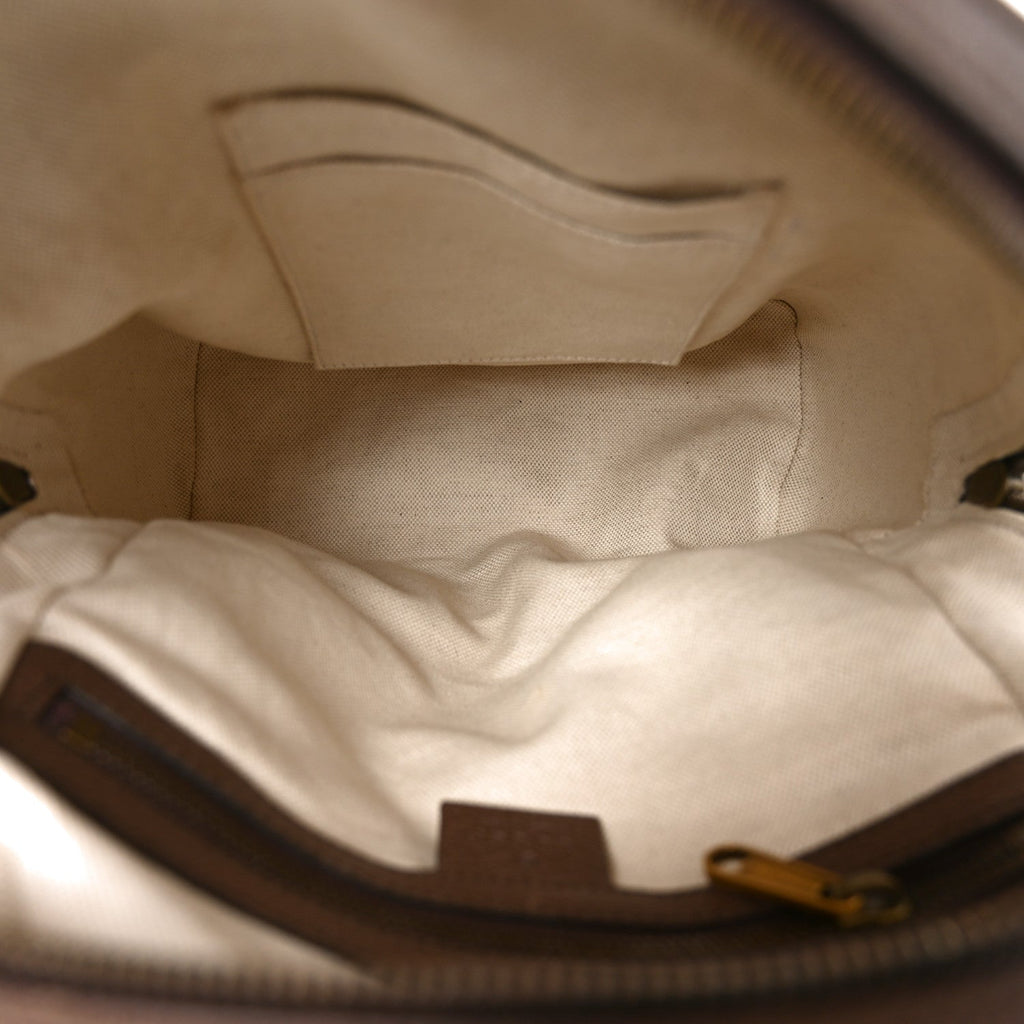 GG Supreme Monogram Calfskin Web Small Ophidia Day Backpack Beige Ebony New Acero wholesalehk.shop