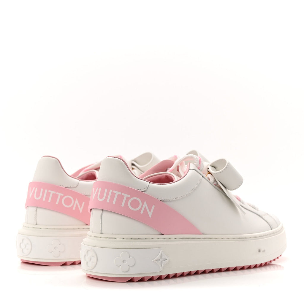 Calfskin Time Out Bow Sneakers 38 White Pink £¨ Direct shipment via from wholesalehk.shop