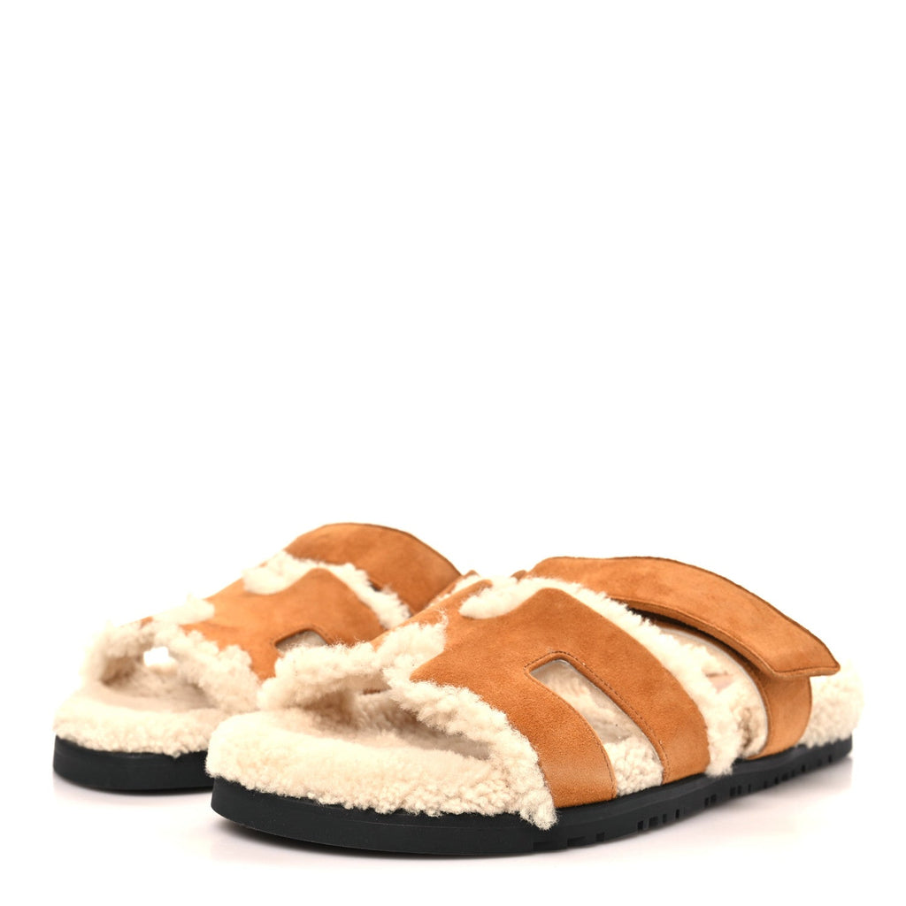 Suede Goatskin Woolskin Womens Chypre Sandals 39 Naturel Ecru wholesalehk.shop