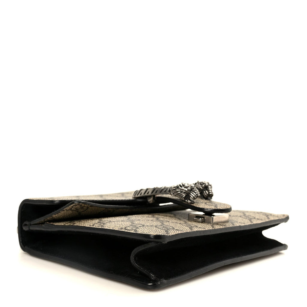 GG Supreme Monogram Mini Dionysus Shoulder Bag Black wholesalehk.shop