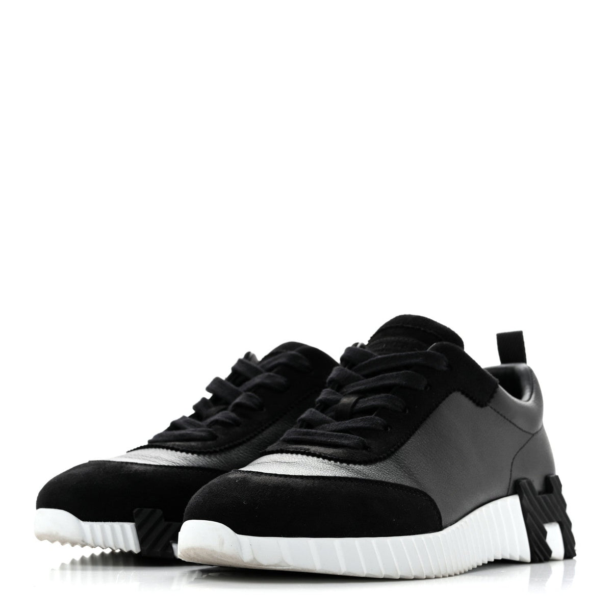 Goatskin Suede Goatskin Bouncing Sneakers 37 Black wholesalehk.shop