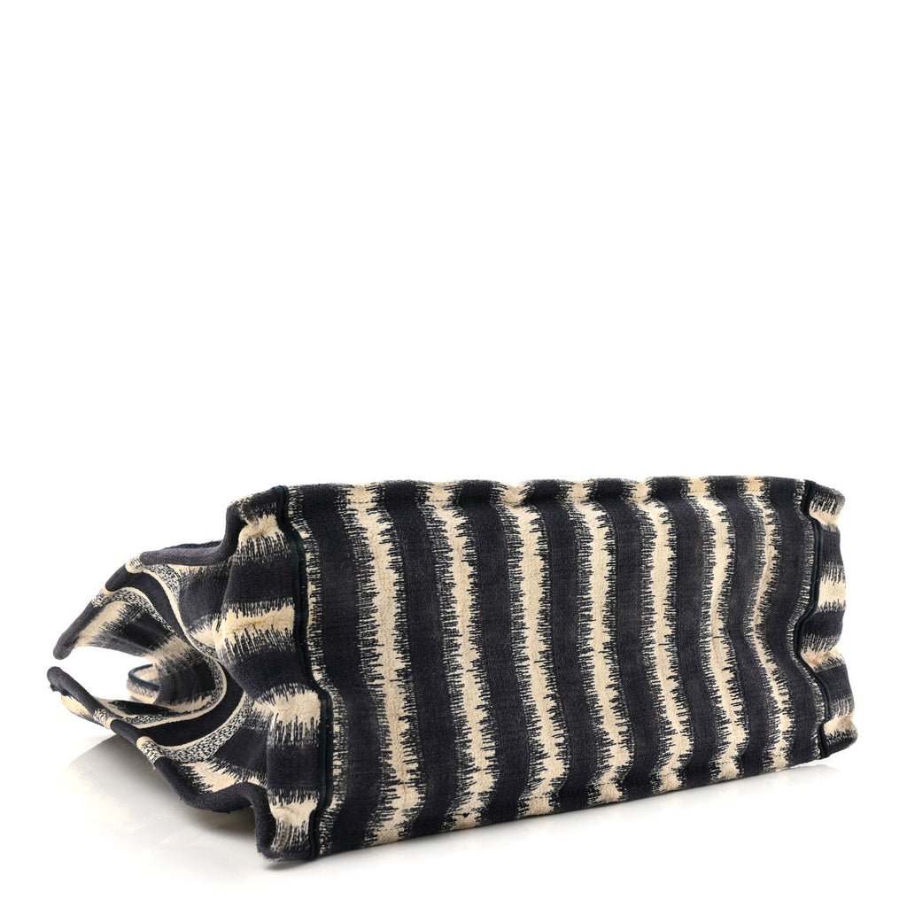 Canvas Embroidered Large Striped Book Tote Navy £¨ Direct shipment via from wholesalehk.shop