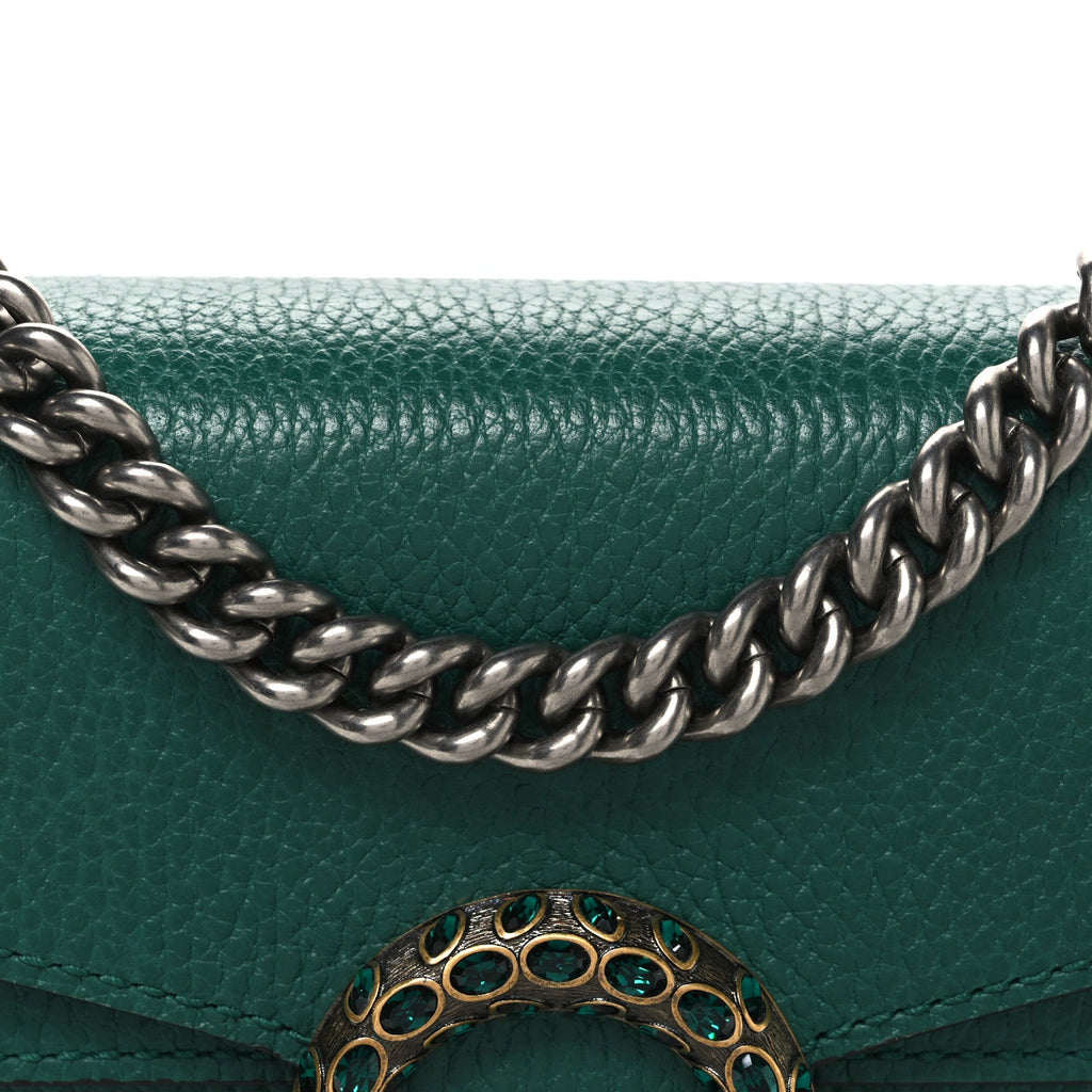 Calfskin Mini Dionysus Shoulder Bag Emerald wholesalehk.shop