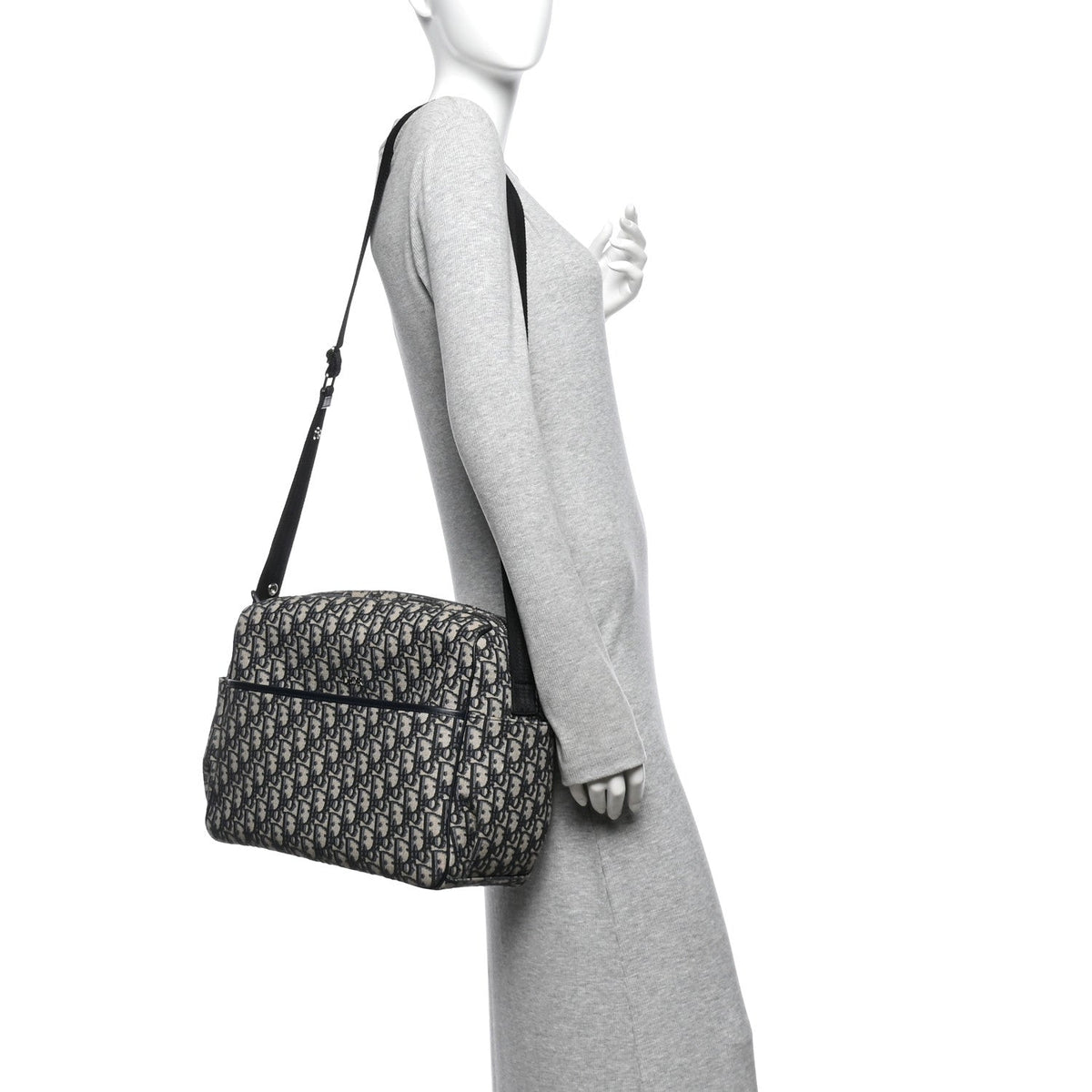 Oblique Baby Changing Bag Beige Black wholesalehk.shop