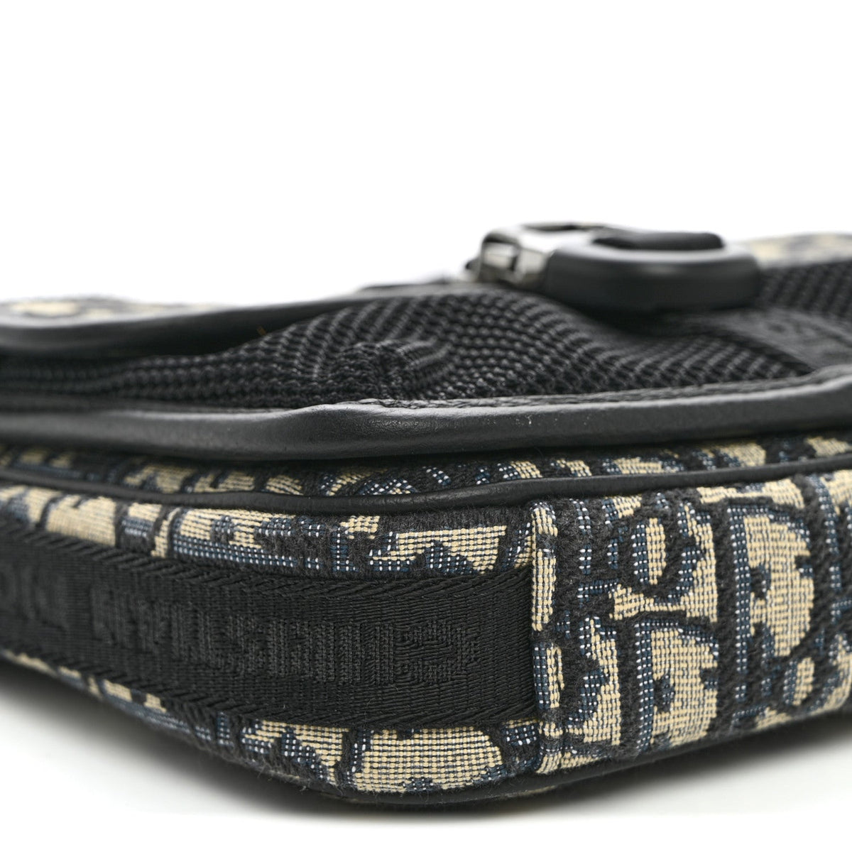 Oblique Jacquard Dior 8 Pouch With Strap Blue Black wholesalehk.shop
