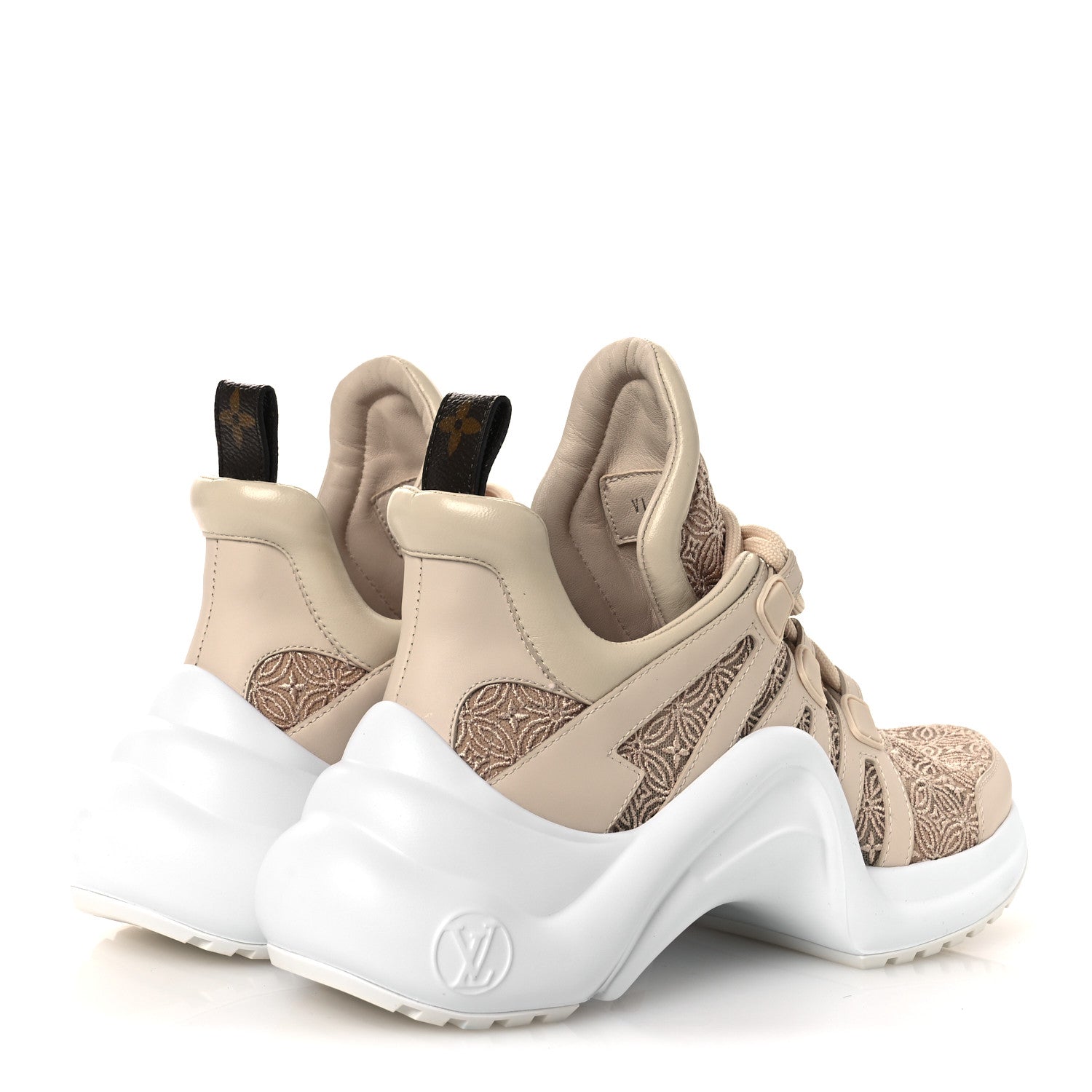 Fabric Embroidered Calfskin LV Archlight Sneakers 37 Nude £¨ Direct shipment via from wholesalehk.shop