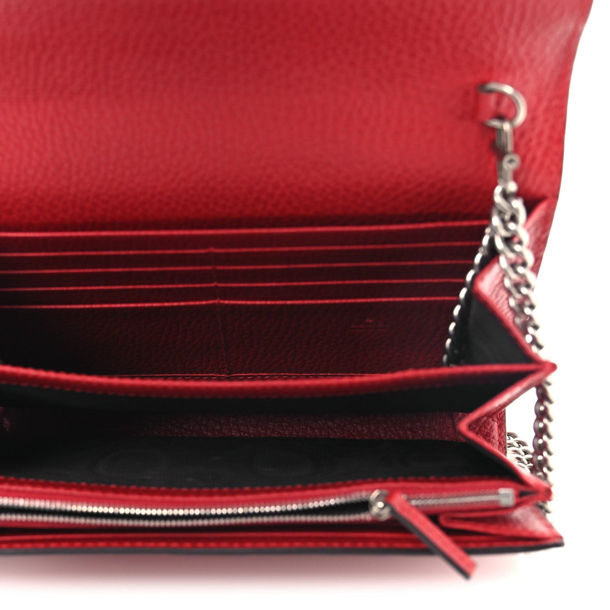 Calfskin Mini Dionysus Chain Wallet Hibiscus Red wholesalehk.shop