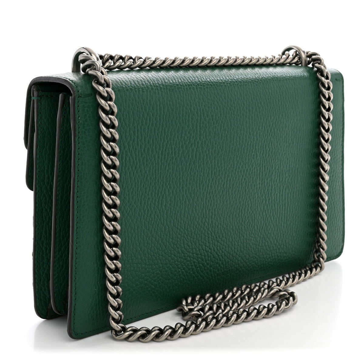 Pebbled Calfskin Small Dionysus Shoulder Bag Emerald wholesalehk.shop