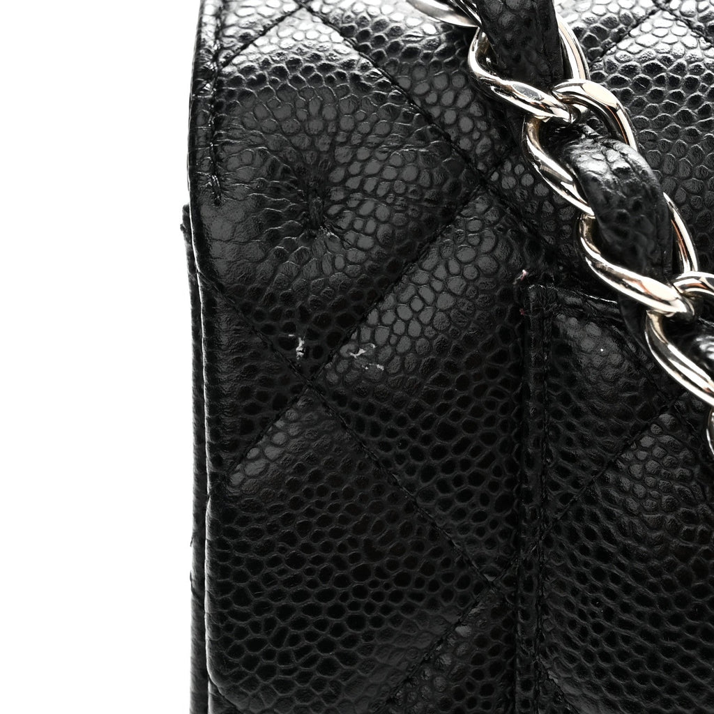 Caviar Quilted Jumbo Double Flap Black wholesalehk.shop