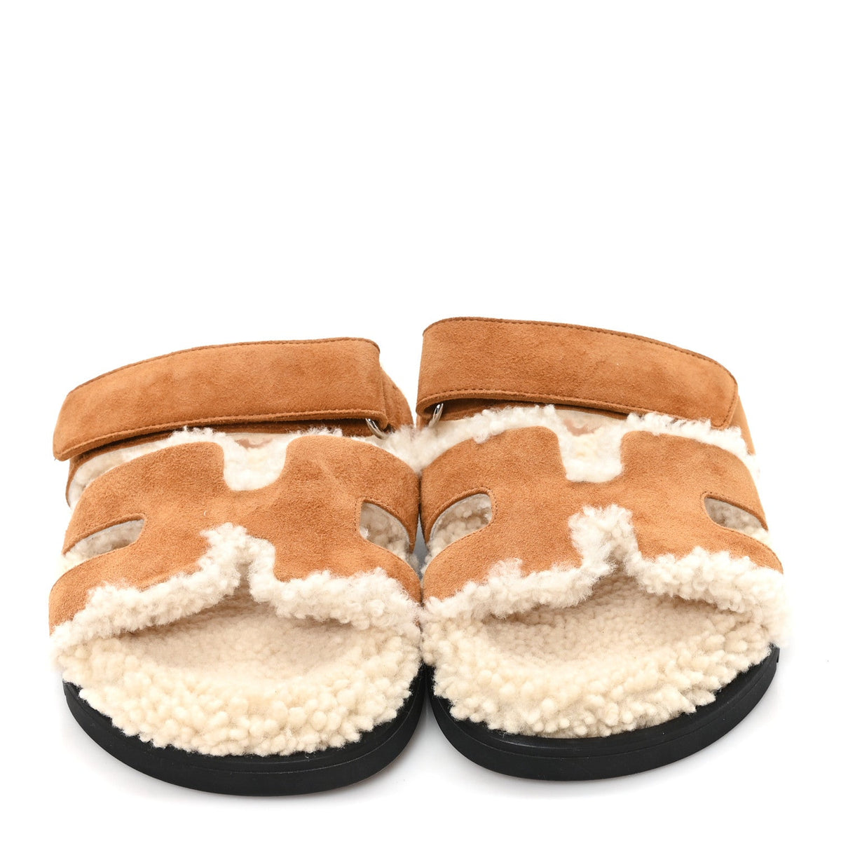 Suede Goatskin Woolskin Womens Chypre Sandals 36.5 Naturel Ecru wholesalehk.shop
