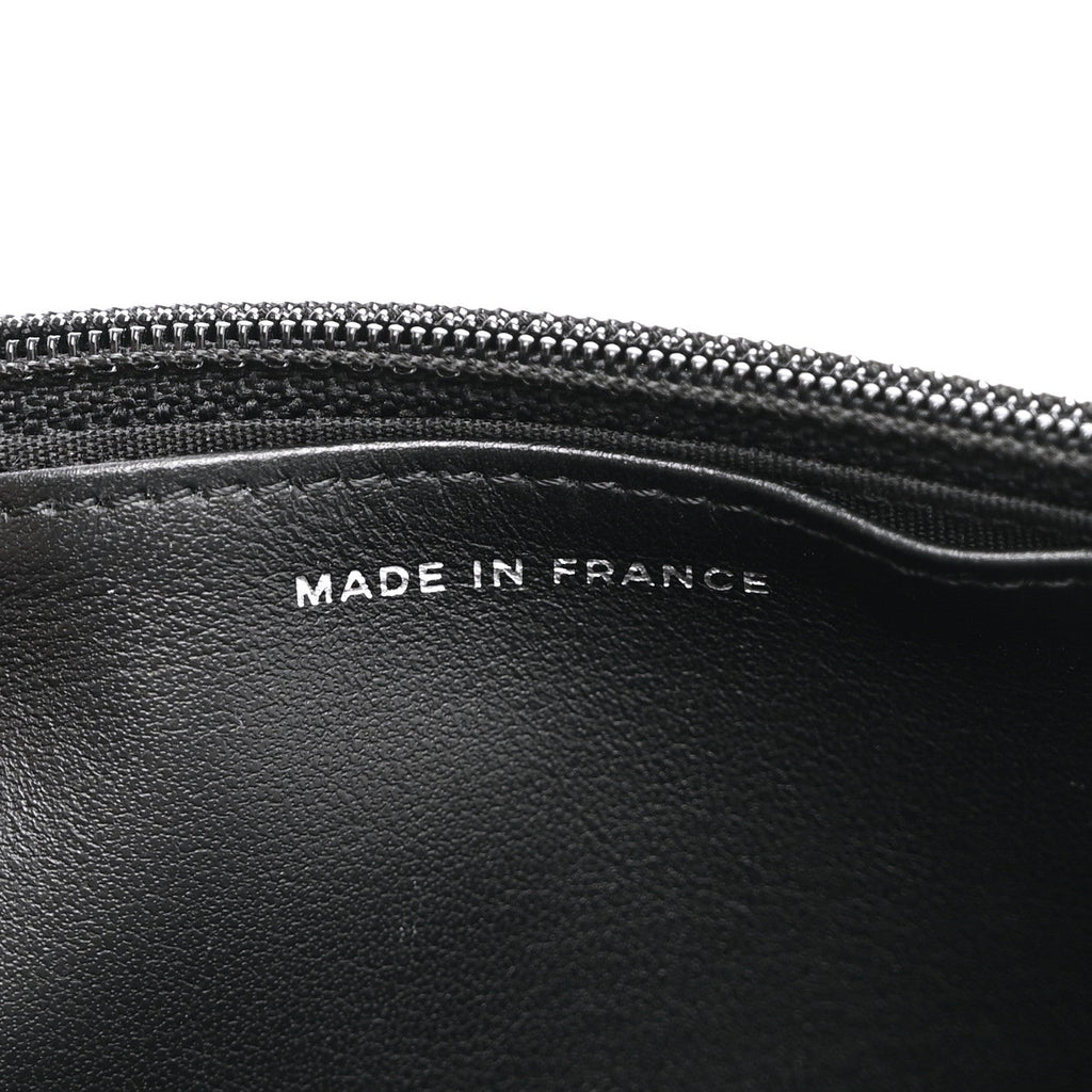 Caviar Quilted Boy Wallet On Chain WOC Black wholesalehk.shop