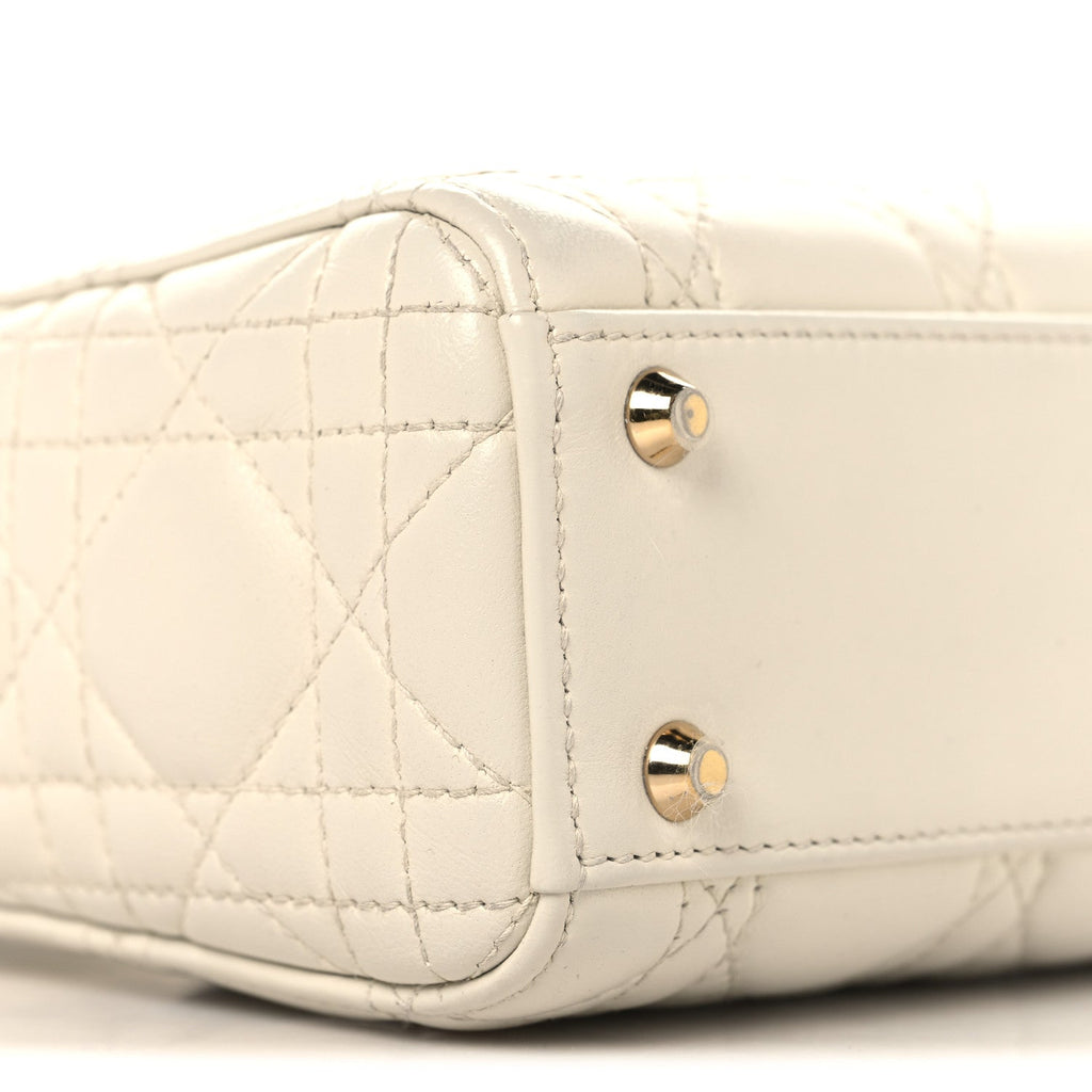 Lambskin Cannage Small My ABCDior Lady Dior Latte wholesalehk.shop