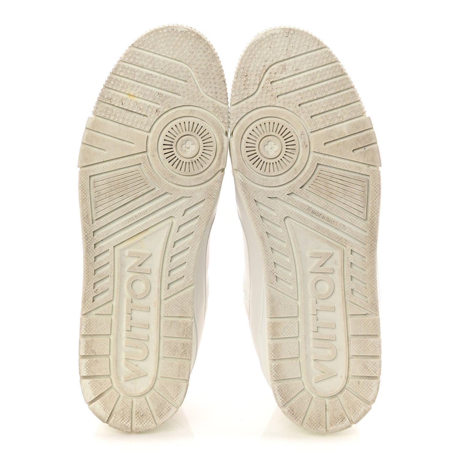 Calfskin Mens LV Trainer Sneakers 9.5 White £¨ Direct shipment via from wholesalehk.shop