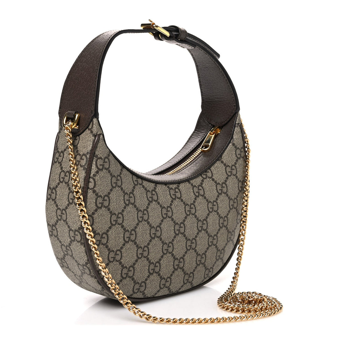 GG Supreme Monogram Textured Dollar Calfskin Small Ophidia Shoulder Bag Beige Ebony New Acero wholesalehk.shop