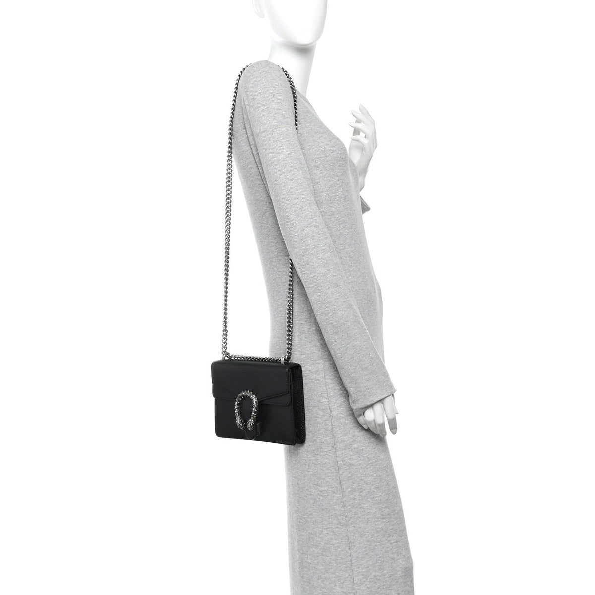Calfskin Mini Dionysus Shoulder Bag Black wholesalehk.shop