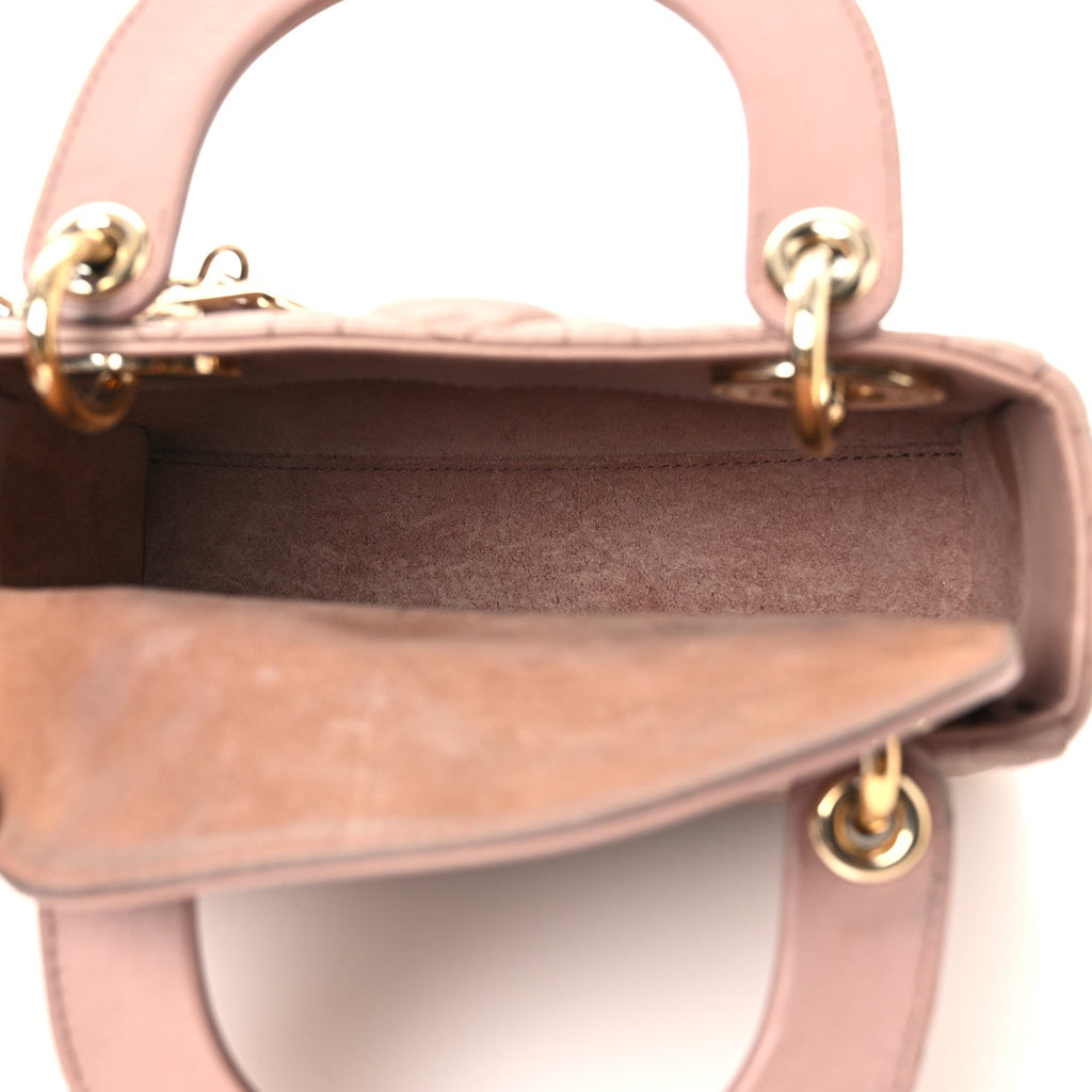 Lambskin Cannage Mini Lady Dior Blush wholesalehk.shop