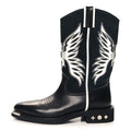 Calfskin Canyon Mens Cowboy Boots 9 Black £¨ Direct shipment via from wholesalehk.shop