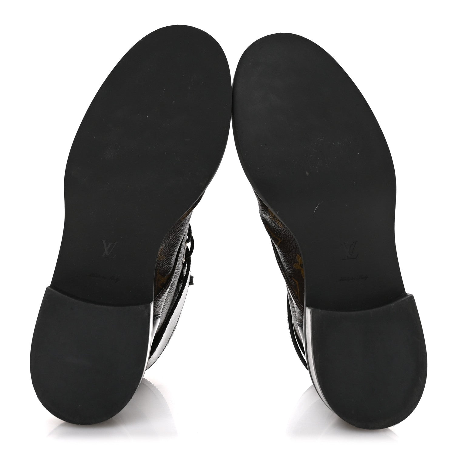 Calfskin Monogram Wonderland Flat Ranger Boots 39 Black £¨ Direct shipment via from wholesalehk.shop