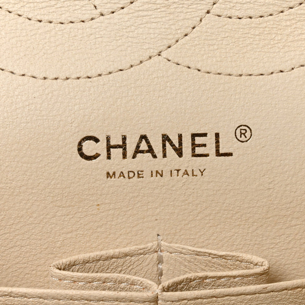 Caviar Quilted Jumbo Double Flap Beige Clair wholesalehk.shop
