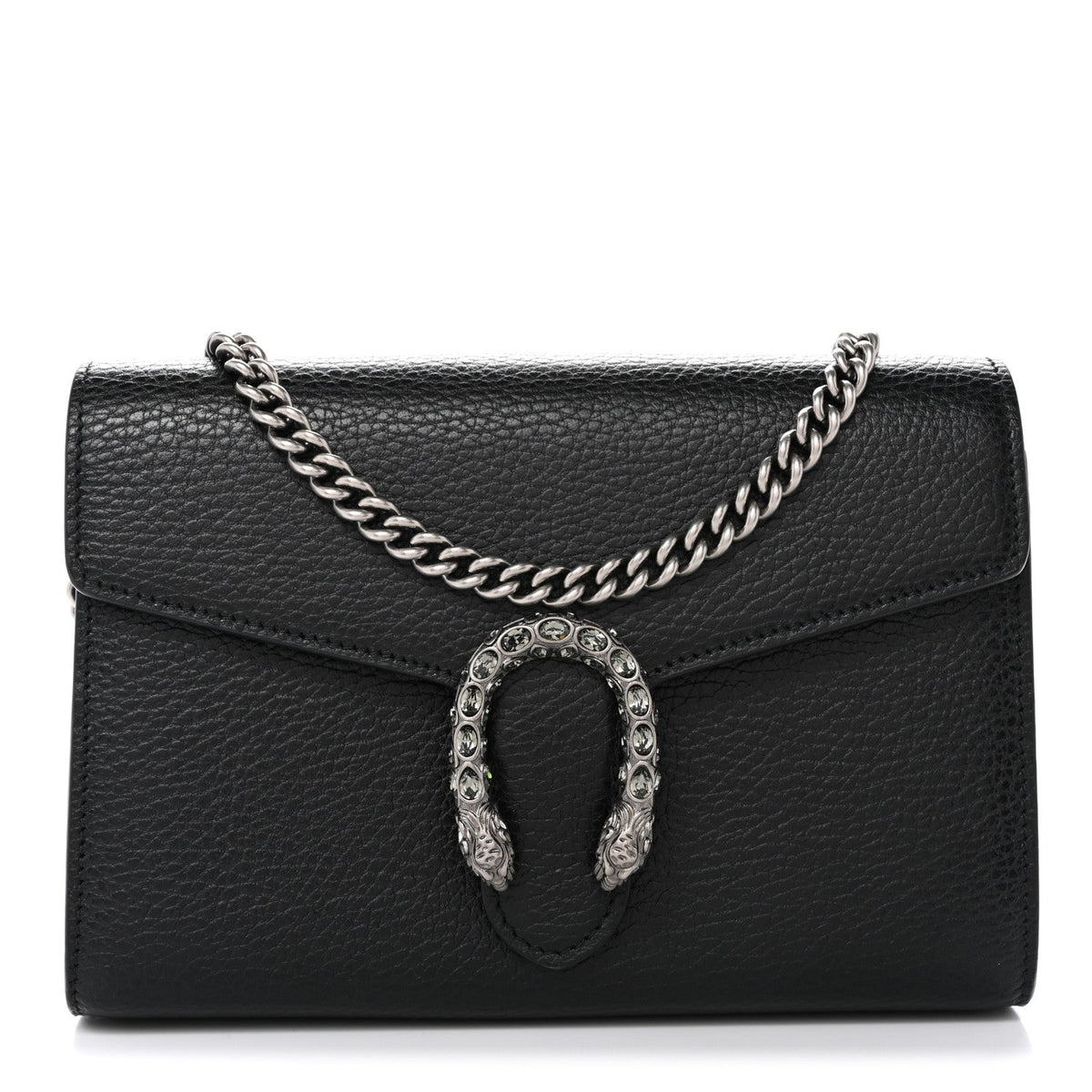 Calfskin Mini Dionysus Chain Wallet Black wholesalehk.shop