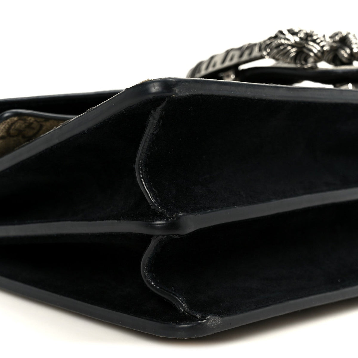 GG Supreme Monogram Small Dionysus Shoulder Bag Black wholesalehk.shop