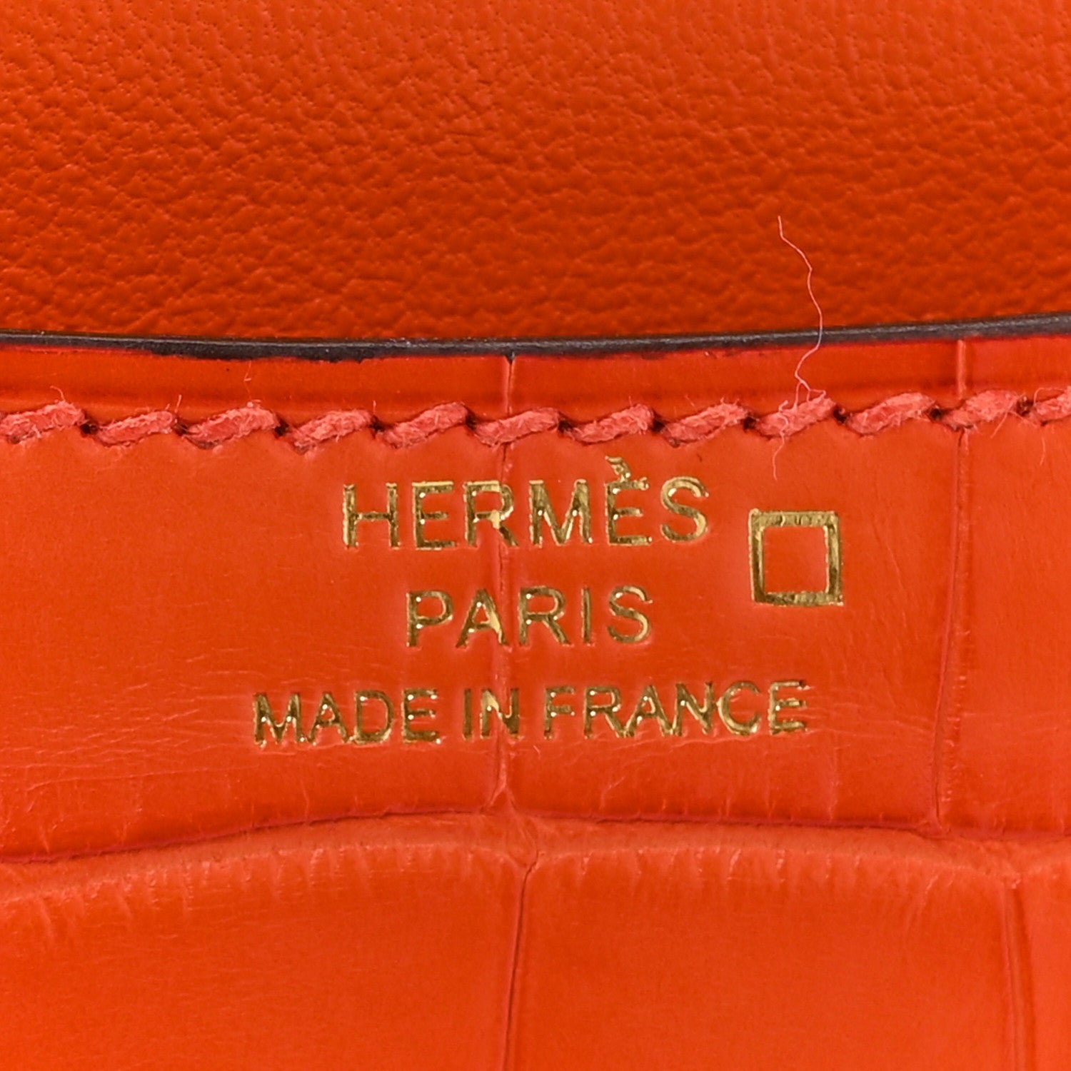 Matte Alligator Constance 18 Rouge Indien £¨ Direct shipment via from wholesalehk.shop