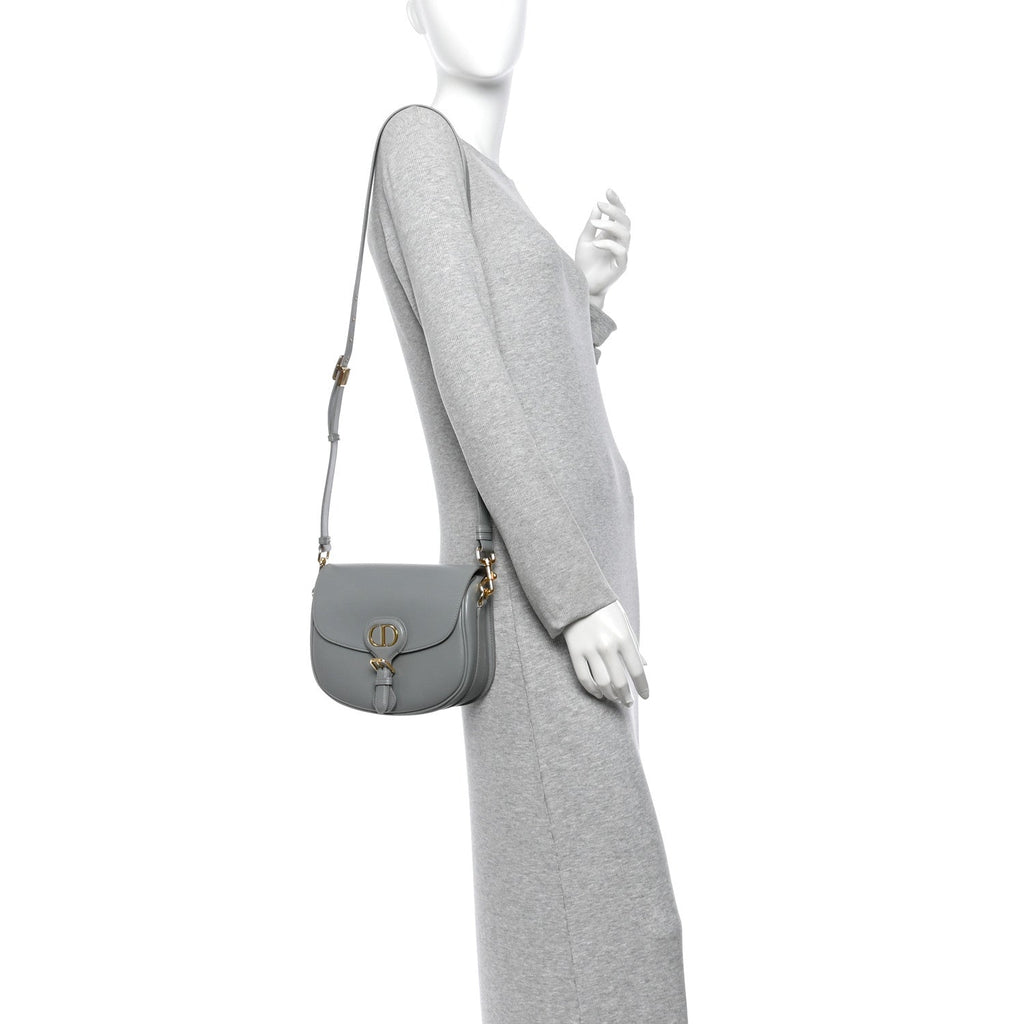 Box Calfskin Medium Bobby Flap Gray wholesalehk.shop