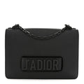 Ultra Matte Calfskin J'Adior Chain Flap Bag Black wholesalehk.shop