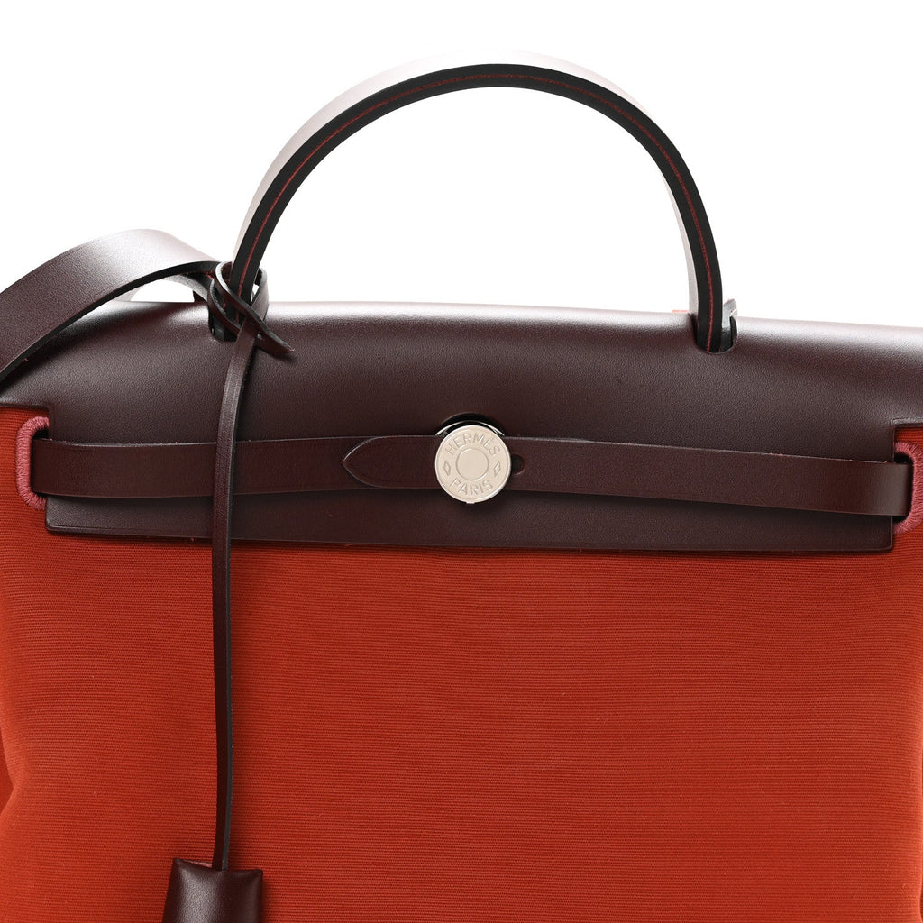 Military Toile Vache Hunter Tri-Color Herbag Zip Retourne 31 PM Rouge H Cuirve Orange Mecano £¨ Direct shipment via from wholesalehk.shop