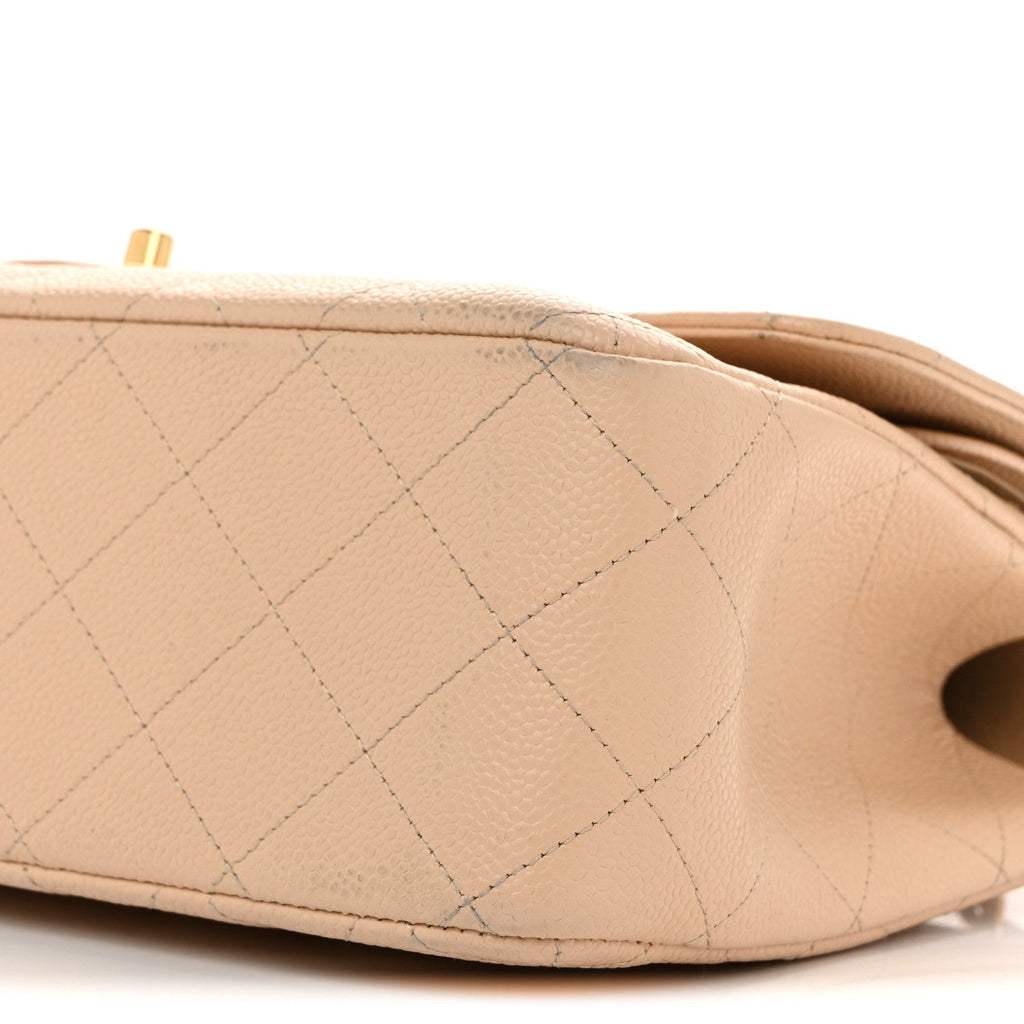 Caviar Quilted Jumbo Double Flap Beige Clair wholesalehk.shop