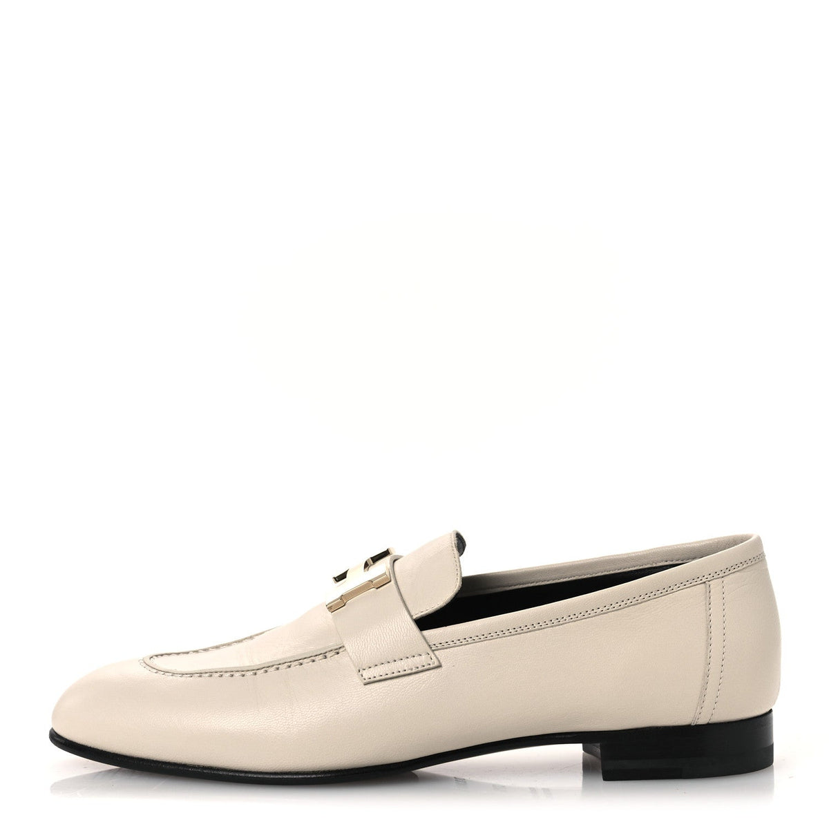 Goatskin Womens Paris Loafers 37.5 Beige Glaise wholesalehk.shop