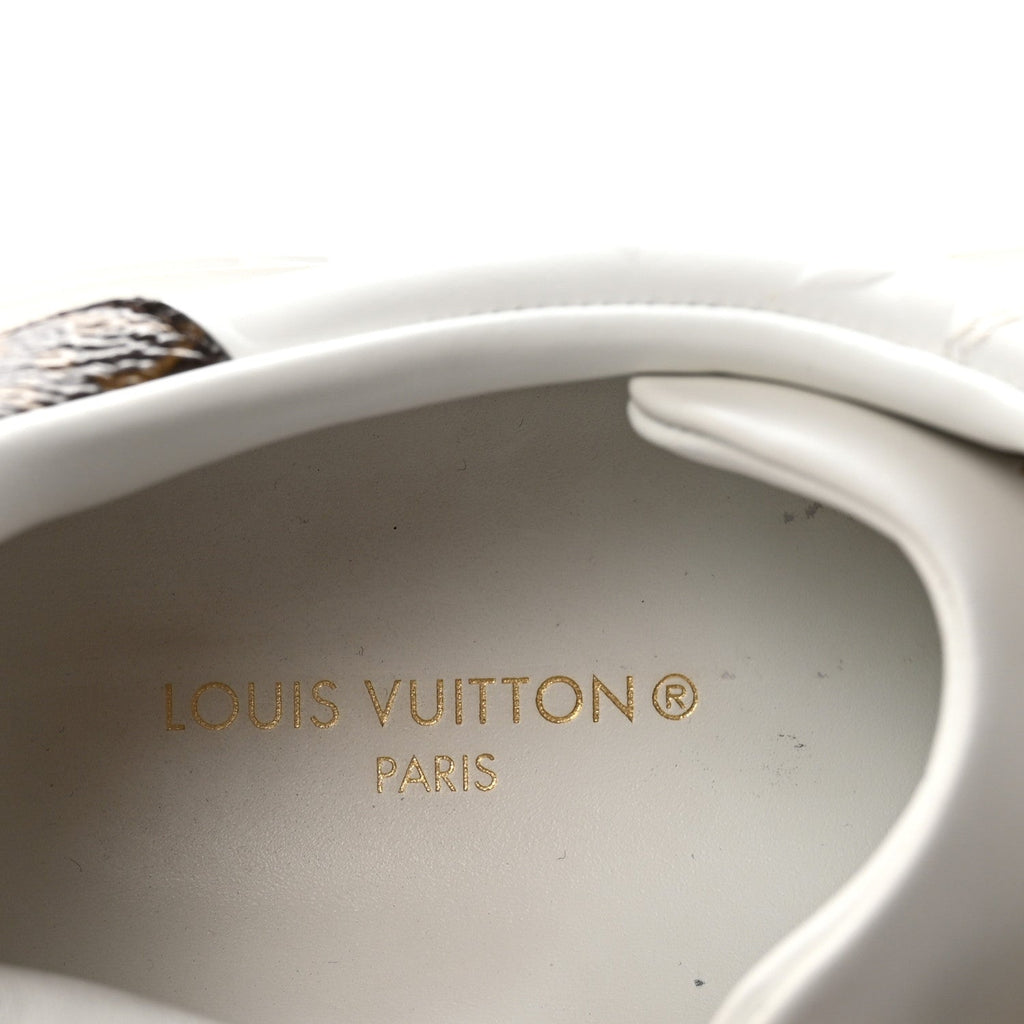 Lambskin Embossed Monogram Time Out Sneakers 40 White £¨ Direct shipment via from wholesalehk.shop