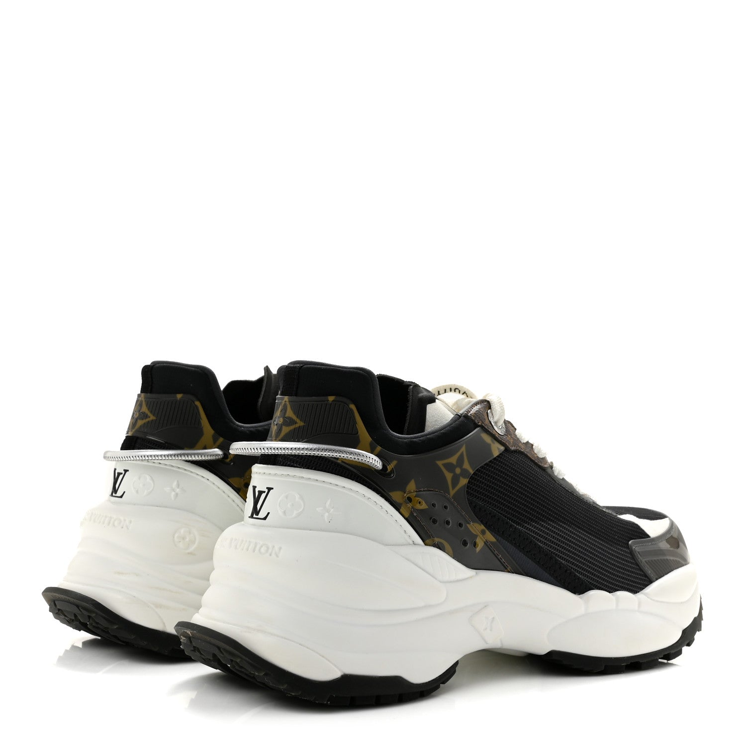 Monogram Calfskin Run 55 Sneakers 39 Black £¨ Direct shipment via from wholesalehk.shop