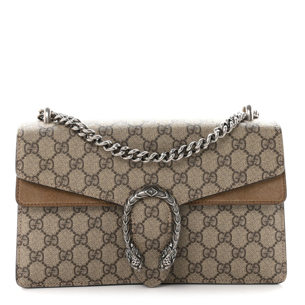 GG Supreme Monogram Small Dionysus Shoulder Bag Taupe wholesalehk.shop