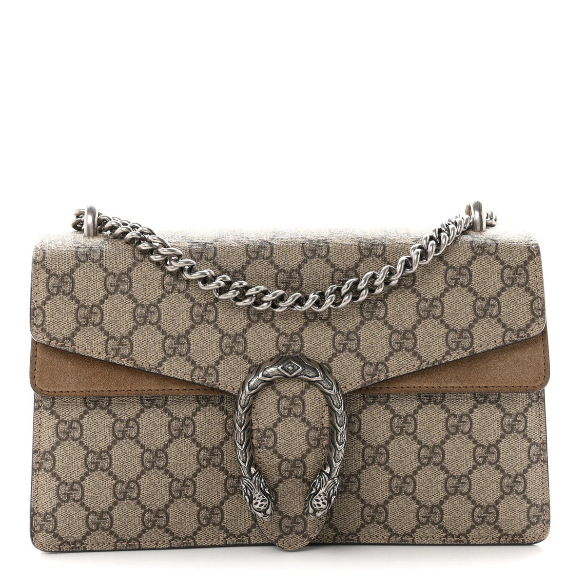 GG Supreme Monogram Small Dionysus Shoulder Bag Taupe wholesalehk.shop