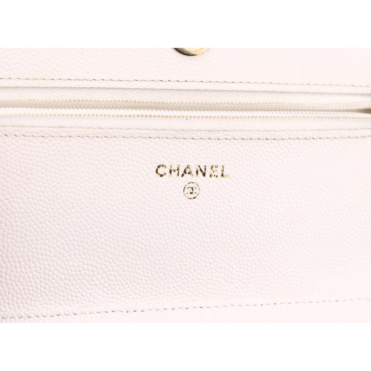 Caviar Quilted Wallet On Chain WOC White wholesalehk.shop