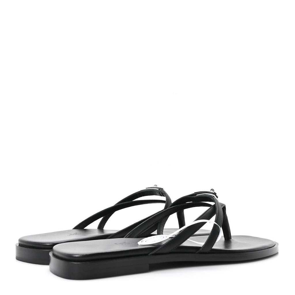Calfskin Miss Sandals 39 Black wholesalehk.shop